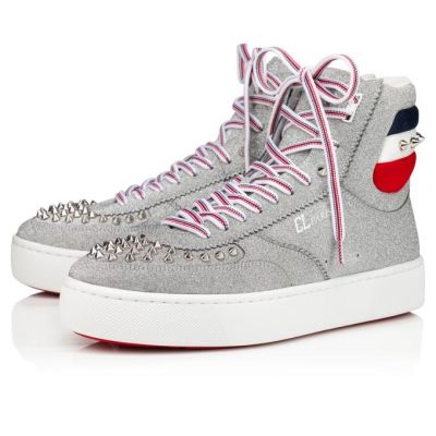 Zapatillas Top Rui Spikes Christian Louboutin Hombre - Plateados - 3205109M816